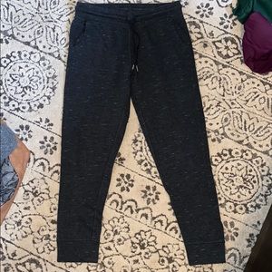 Heathered dark grey joggers